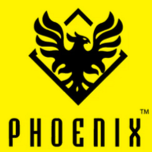 Logotipo de Phoenix - Negro sobre amarillo